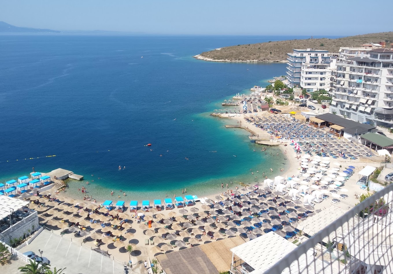 Albanian Riviera beach coastline