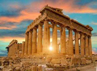 Historic Greek temple ruins